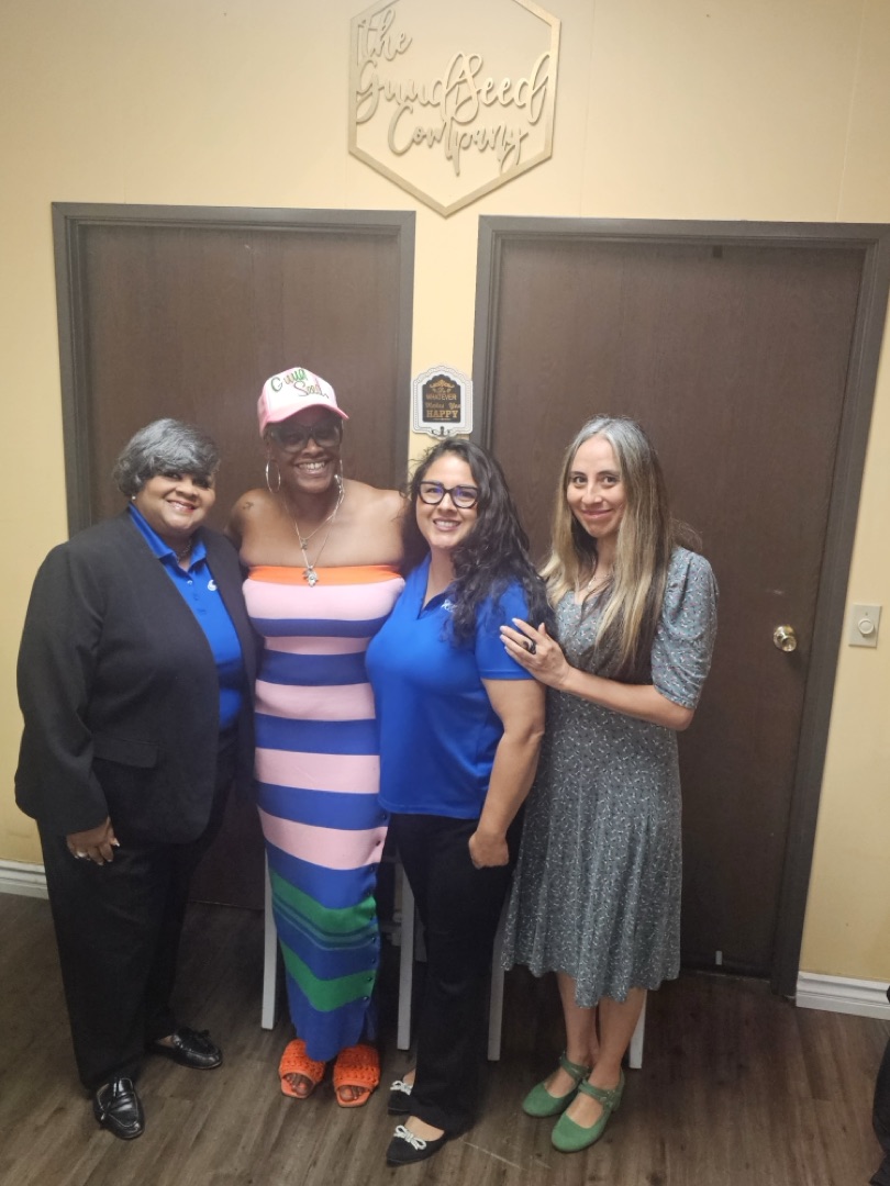 Shannon Martin with CA Coastal Credit Union partners at The GuudSeed Company